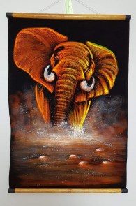 Wandbild mit Elefant